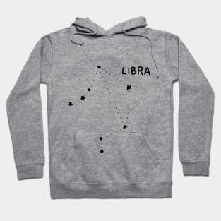 Zodiac Sign - Libra Black Hoodie